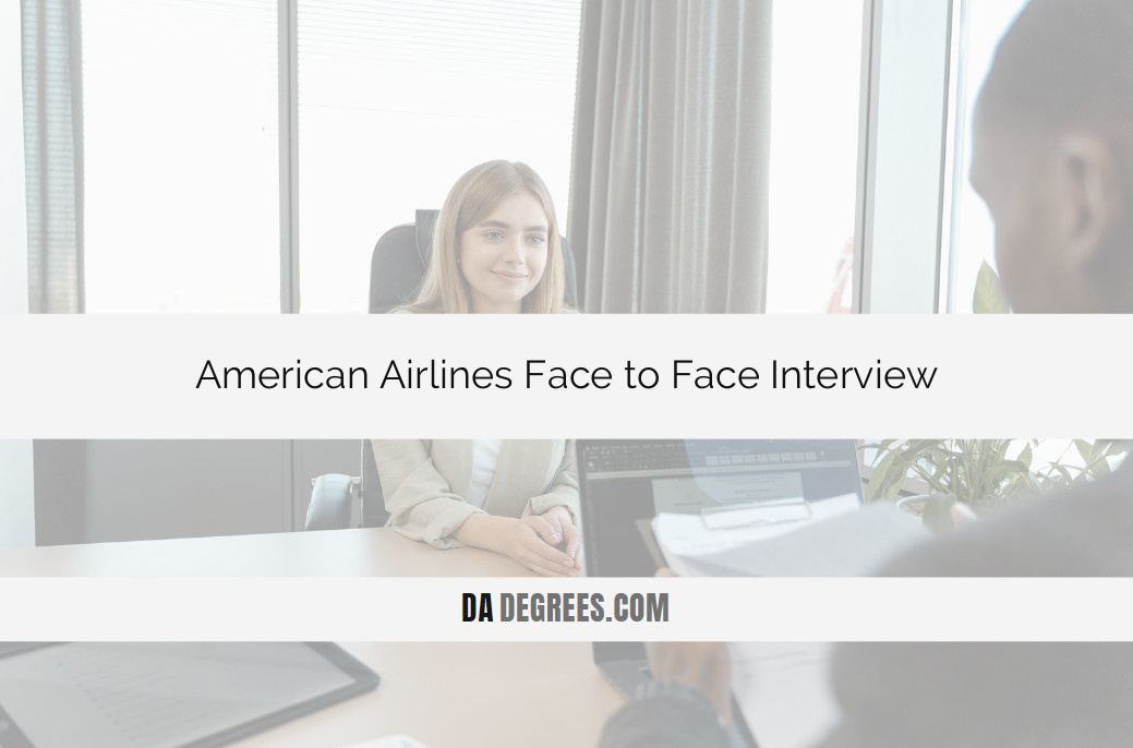 Navigate your american airlines face-to-face interview: elevate your career with insider tips and key insights for success in the american airlines interview process. Uncover what to expect, how to prepare, and ace your face-to-face interview confidently. Your pathway to soaring heights begins here!