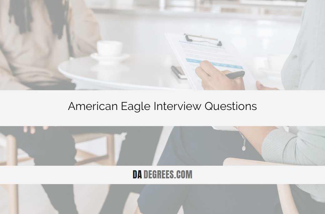 Nail your American Eagle interview with confidence! Explore a targeted list of American Eagle interview questions and expert answers to stand out in the hiring process. Click now for insider insights into the interview dynamics, boost your preparation, and increase your chances of landing a position at American Eagle. Elevate your interview game with our invaluable tips for success!