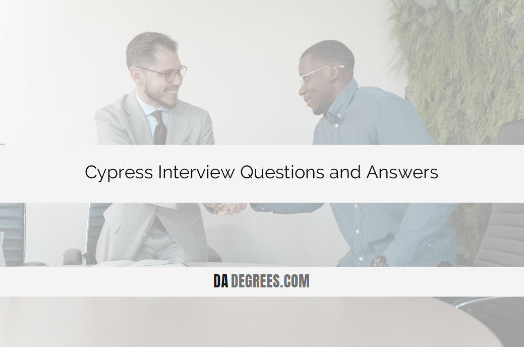 Master your Cypress interview with our comprehensive guide to must-know questions and expert answers. Navigate the technical landscape with confidence, whether you're a seasoned developer or new to Cypress testing. Click now for a competitive edge in your interview and set the path for success in the dynamic world of software testing!