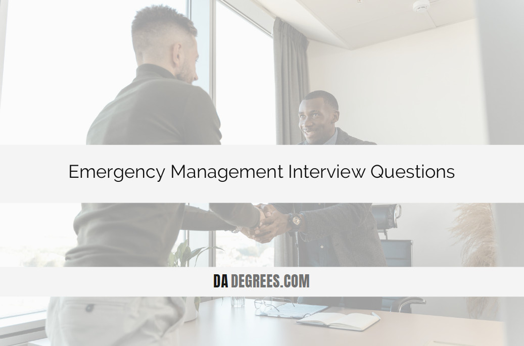 Prepare for success in the field of Emergency Management with our comprehensive guide to Interview Questions. Master the intricacies of disaster response, crisis planning, and leadership. Click now to enhance your readiness with tailored questions and expert insights into the dynamic world of emergency management. Whether you're a seasoned professional or entering the field, stand out in interviews with confidence and a deep understanding of the principles that drive effective emergency response. Ace your Emergency Management interview and position yourself as a key player in safeguarding communities and organizations.