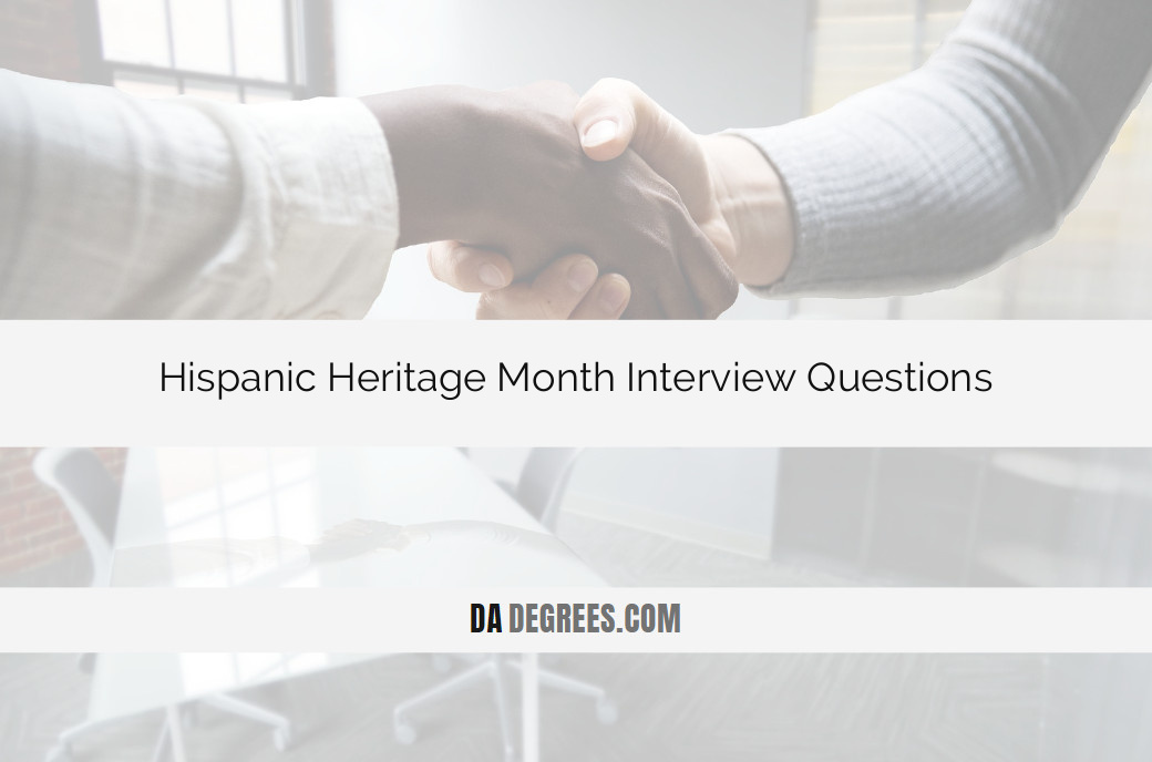 Celebrate Heritage, Ignite Conversations: Explore Hispanic Heritage Month Interview Questions! Dive into meaningful conversations with our curated list of interview questions that honor and celebrate Hispanic heritage. Whether in the classroom, workplace, or community, enhance your understanding and appreciation during this special month. Start engaging in discussions that foster cultural awareness and unity now!