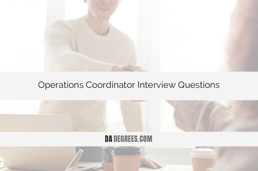Optimize your preparation for an Operations Coordinator interview with our comprehensive guide to top interview questions. Streamline your success with strategic insights and example responses tailored for the dynamic role of an Operations Coordinator. Click now to confidently navigate the interview process and secure your position in the world of operational excellence!