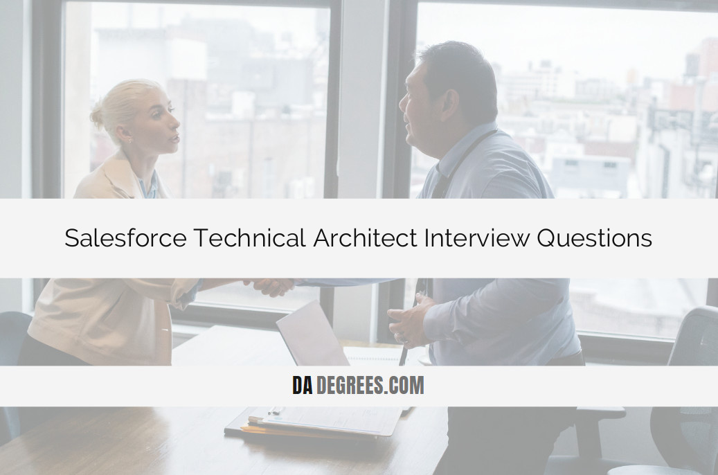 Elevate your career with our expert guide to Salesforce Technical Architect interview questions. Master the intricacies of the role with insider insights and winning answers. Click now for a competitive edge in your Salesforce interview, paving the way for success in the dynamic world of cloud computing and CRM!